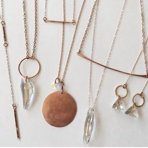 Kenda Kist Rose Gold Swarovski Crystal Necklace